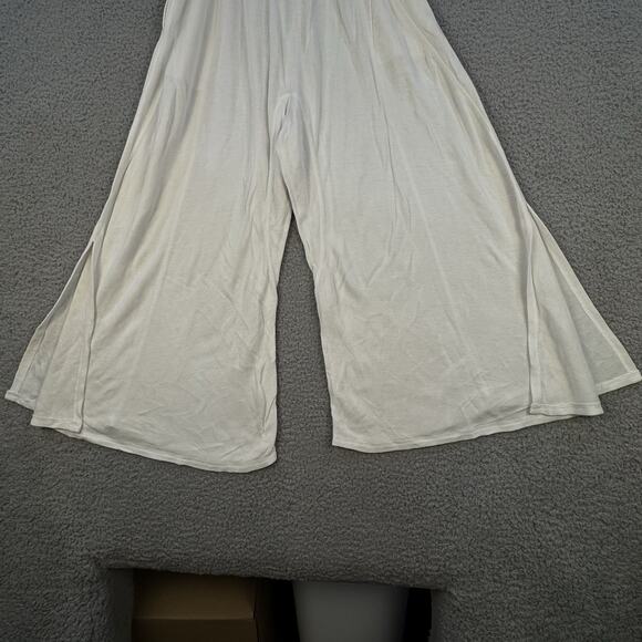 Palazzon Women’s White Soft Cotton-Blend Drawstring Pants Size 26 - Picture 3 of 9